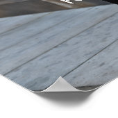 の結婚Welcome Sign Posterと写カスタマイズ真 ポスター (角)