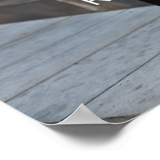 の結婚Welcome Sign Posterと写カスタマイズ真 ポスター (角)