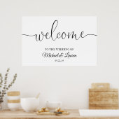 の結婚Welcome Sign Poster Board Entrance Script ポスター (キッチン)