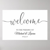 の結婚Welcome Sign Poster Board Entrance Script ポスター (正面)