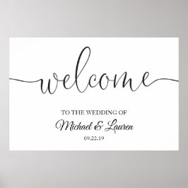 の結婚Welcome Sign Poster Board Entrance Script ポスター