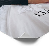 の結婚Welcome Sign Poster with Photo ポスター (角)