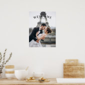 の結婚Welcome Sign Poster with Photo ポスター (キッチン)