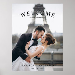 の結婚Welcome Sign Poster with Photo ポスター