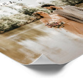 の結婚Welcome Sign Poster with Photo ポスター (角)