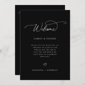 の結婚Welcome Weekend Timeline プログラム (正面/裏面)