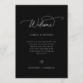 の結婚Welcome Weekend Timeline プログラム (正面)