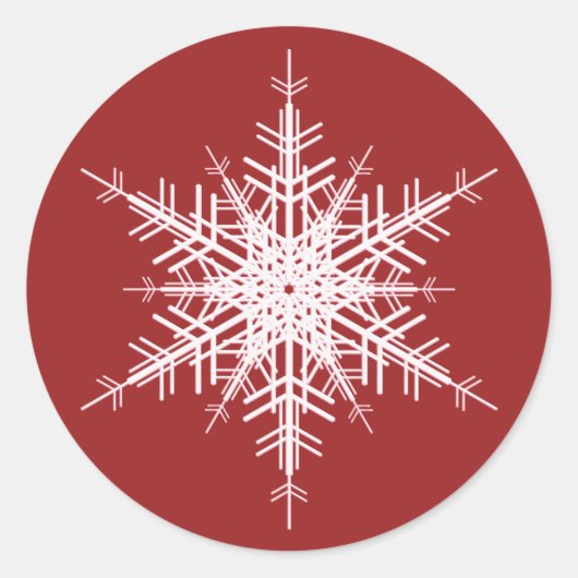 の結婚Winter Sticker ラウンドシール (正面)