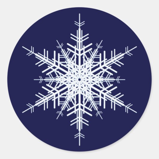 の結婚Winter Sticker ラウンドシール (正面)