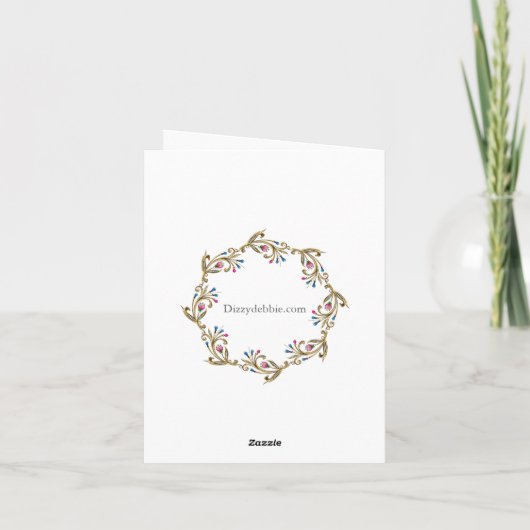 の結婚Wishes Greeting Card カード (裏面)