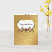 の結婚Wishes Greeting Card カード (黄色い花)