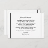 の結婚Wishing Well金融カーカスタムド エンクロージャーカード (正面/裏面)