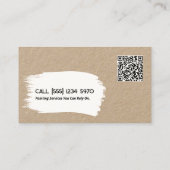 の絵を描カスタムQR 名刺 (裏面)