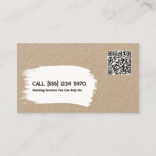 の絵を描カスタムQR 名刺 (裏面)