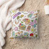 の絵を描キット及びブラシ印刷装飾用クッション クッション (ブランケット)