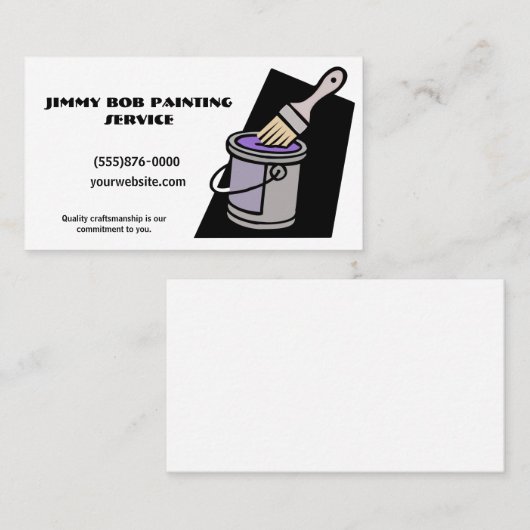 の絵を描サービス会社 名刺 (正面/裏面)