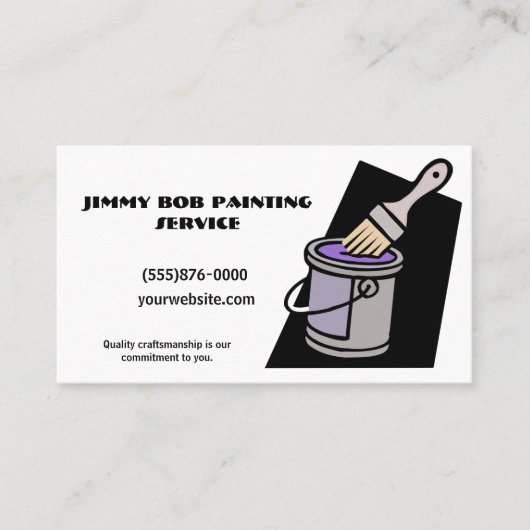 の絵を描サービス会社 名刺 (正面)