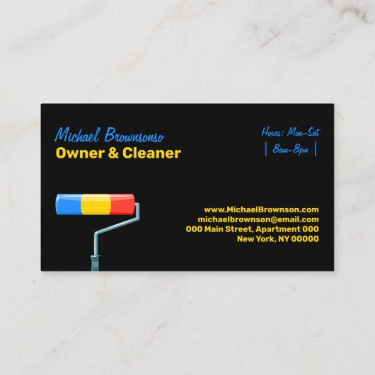 の絵を描サービス装飾モダンプロフェッショナル 名刺 (裏面)