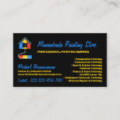 の絵を描サービス装飾モダンプロフェッショナル 名刺 (正面)