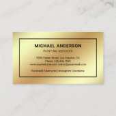 の絵を描サー絵を描ロプロフェッショナル画家 名刺 (裏面)