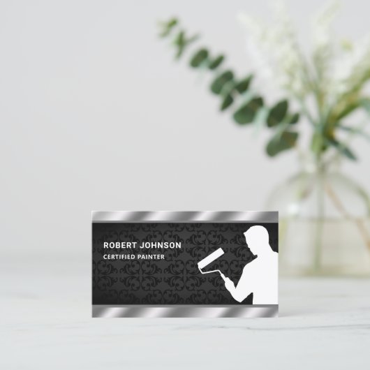 の絵を描サー絵を描ロプロフェッショナル画家 名刺 (スタンド正面)