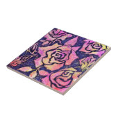 の絵を描バラセラミックタイル タイル (側面)