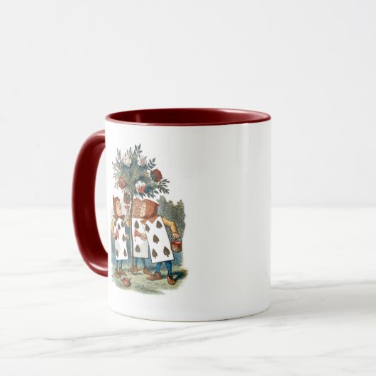 の絵を描バラ- Kawaandのアリス マグカップ (正面左)