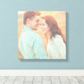 の絵を描ブラシストローク絵を描ライ写真 キャンバスプリント (インサイチュ (ウッドフロア))