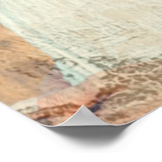 の絵を描ブラシストローク絵を描ライ写真 ポスター (角)