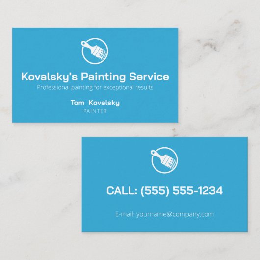 の絵を描会社 |プロフェッショナル 名刺 (正面/裏面)