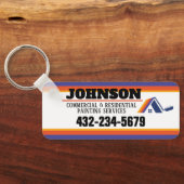 の絵を描商業及び住宅サービス キーホルダー (裏面)