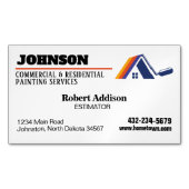 の絵を描商業及び住宅サービス マグネット名刺 (正面)