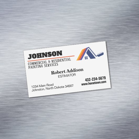 の絵を描商業及び住宅サービス マグネット名刺 (インサイチュ)