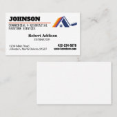 の絵を描商業及び住宅サービス 名刺 (正面/裏面)