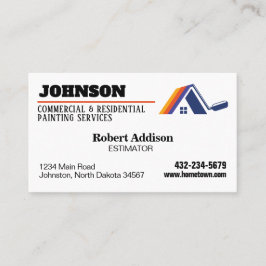 の絵を描商業及び住宅サービス 名刺