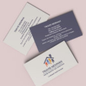 の絵を描工具大工の工具木工工具 名刺