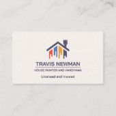 の絵を描工具大工の工具木工工具 名刺 (正面)