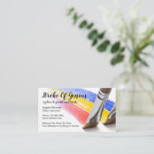 の絵を描工芸教室 名刺 (スタンド正面)