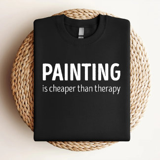 の絵を描方がセラピーの方がおもしろい安絵を描い Tシャツ
