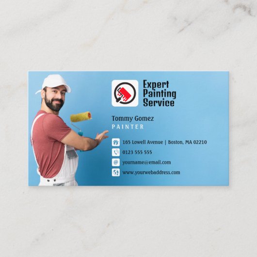 の絵を描業務 | ペインター 名刺 (正面)