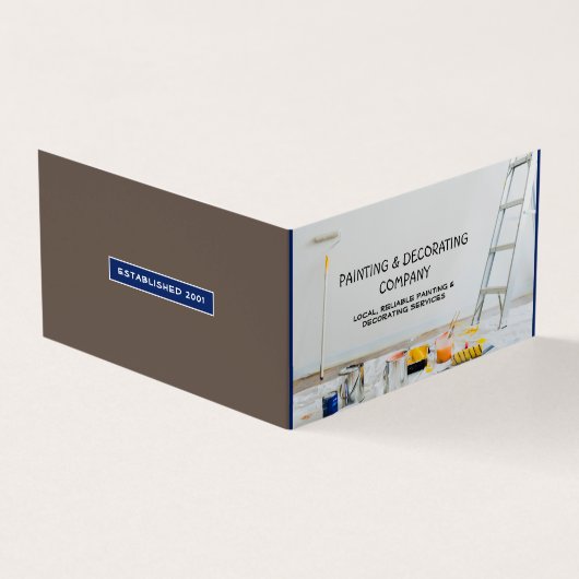 の絵を描機器、画家、デコレータの写真 名刺 (外部)