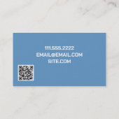 の絵を描画家QRブルー 名刺 (裏面)