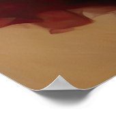 の絵を描美しい女性素晴らし赤いドレスIV ポスター (角)