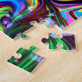 の絵を描虹の渦巻き絵を描複合パターン ジグソーパズル (側面)