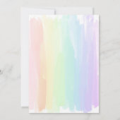 の絵を描誕生日招待状絵を描パーティー 招待状 (裏面)