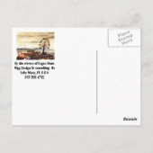 の絵を描7コピー、アフリカからの挨拶 ポストカード (裏面)