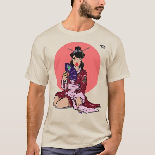 の絵を描GEISHA Tシャツ (正面)