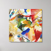 の絵画とグリーンセンターby Wassily Kandinsky キャンバスプリント (正面)