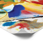 の絵画とグリーンセンターby Wassily Kandinsky ポスター (角)