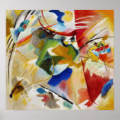 の絵画とグリーンセンターby Wassily Kandinsky ポスター (正面)